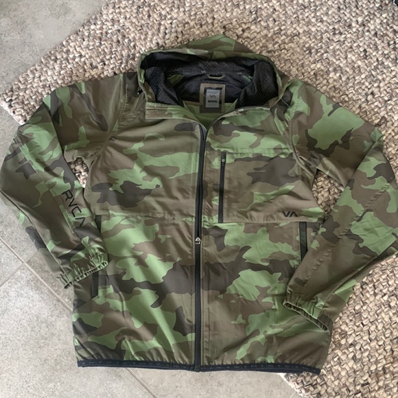 RVCA Jackets & Coats Nwot Rvca Army Print Jacket Poshmark